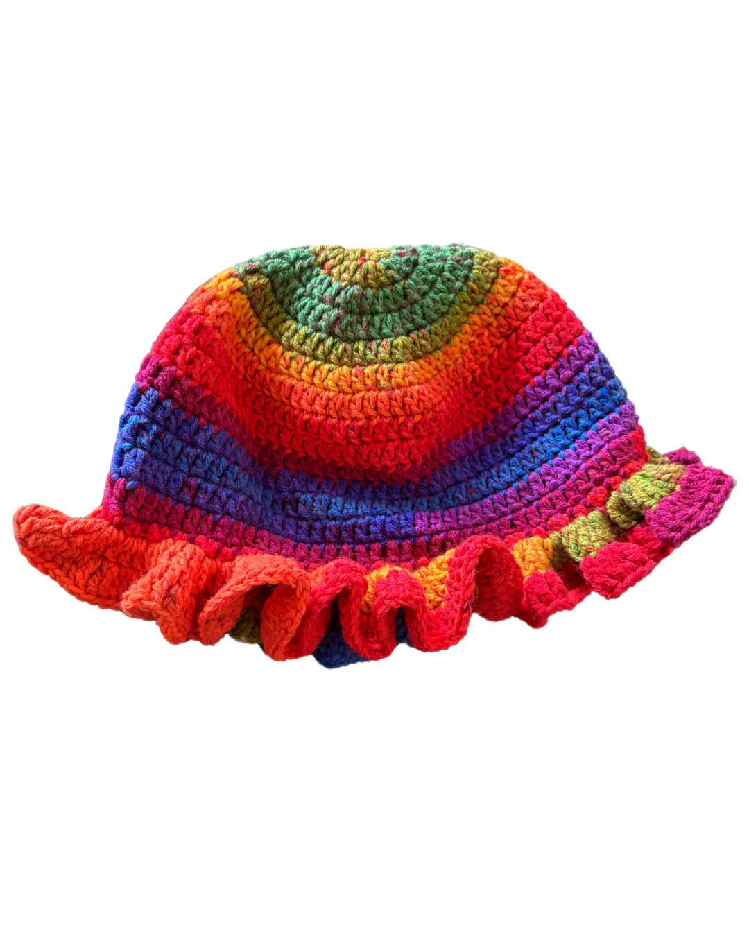 Technicolor Ruffle Hat