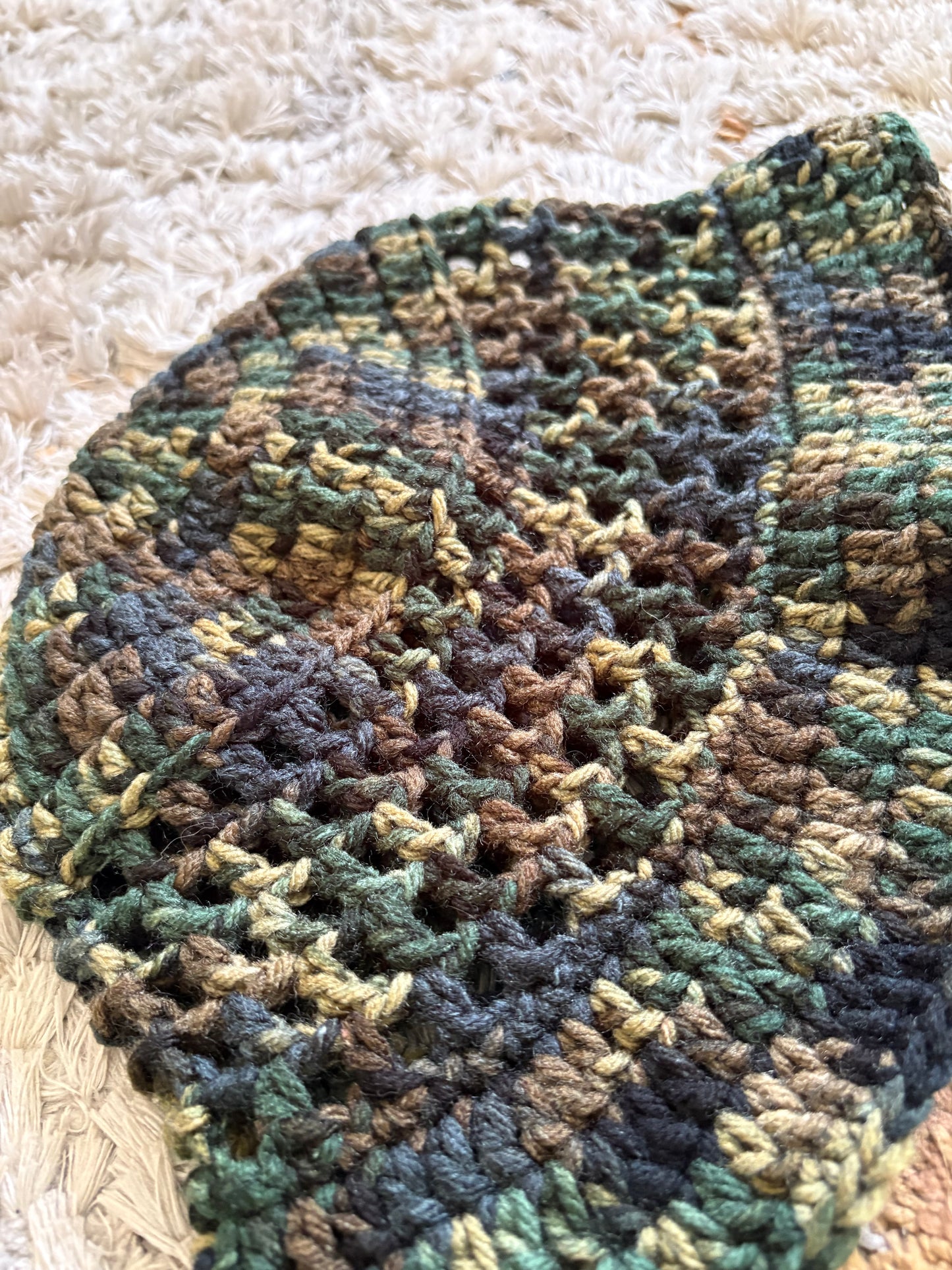 Moss & Earth Crochet Bucket Hat