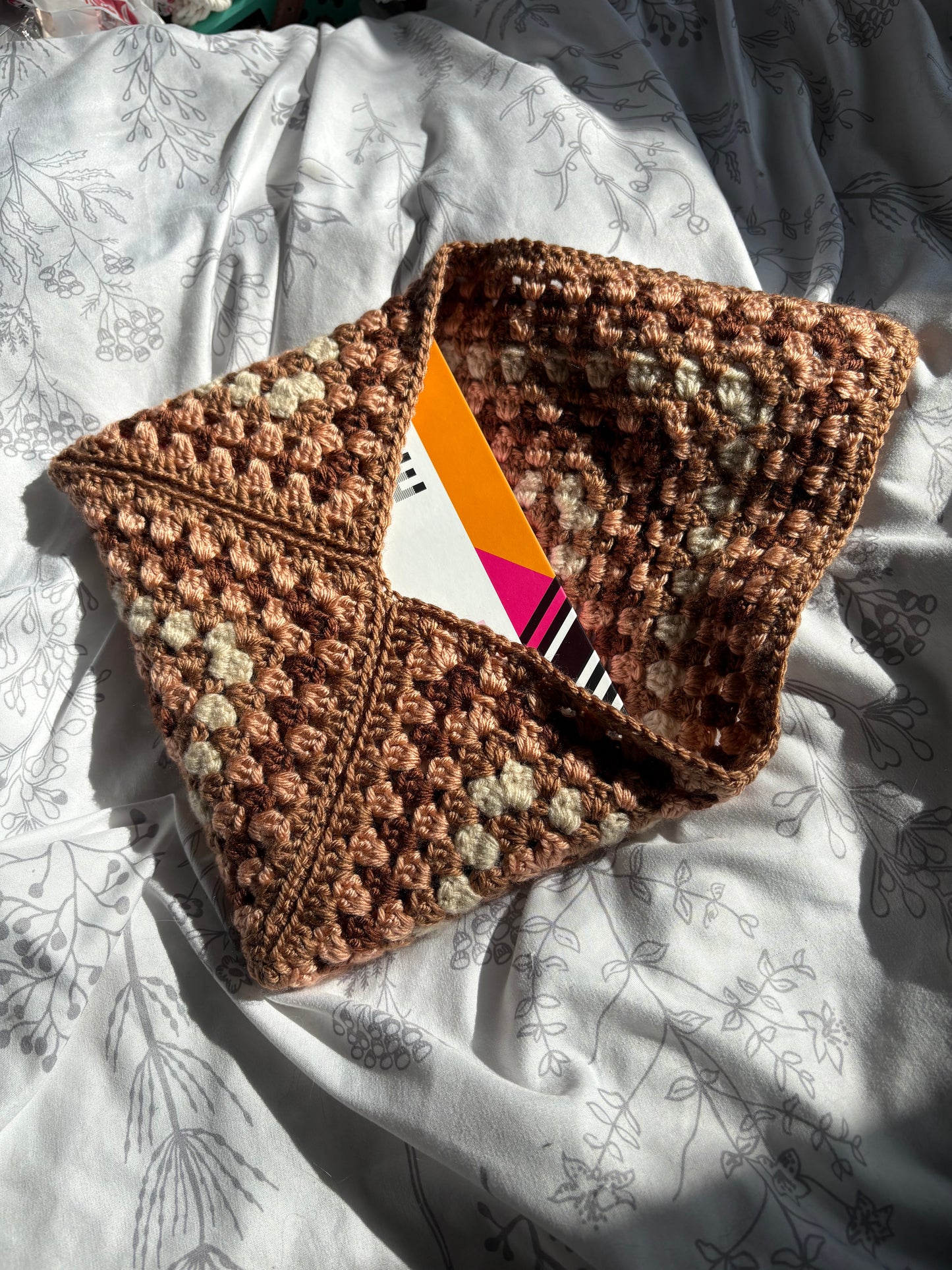 Handmade Crochet Book Sleeve
