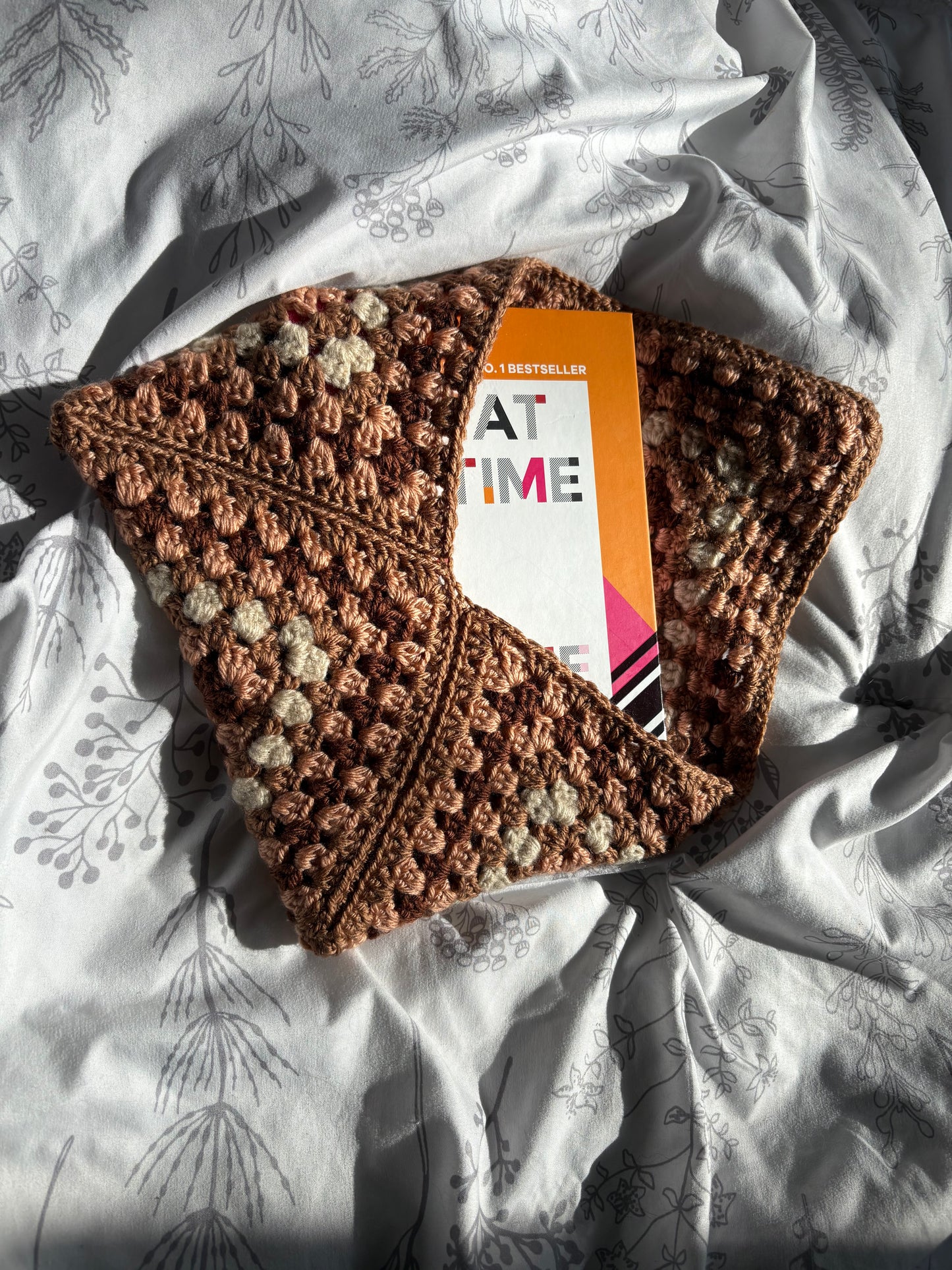 Handmade Crochet Book Sleeve