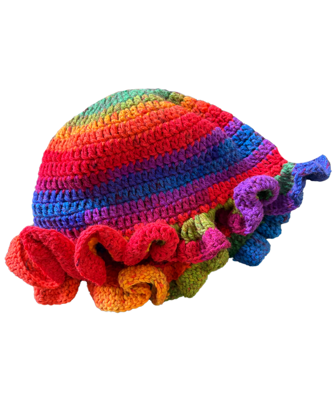 Technicolor Ruffle Hat