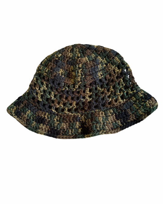 Moss & Earth Crochet Bucket Hat