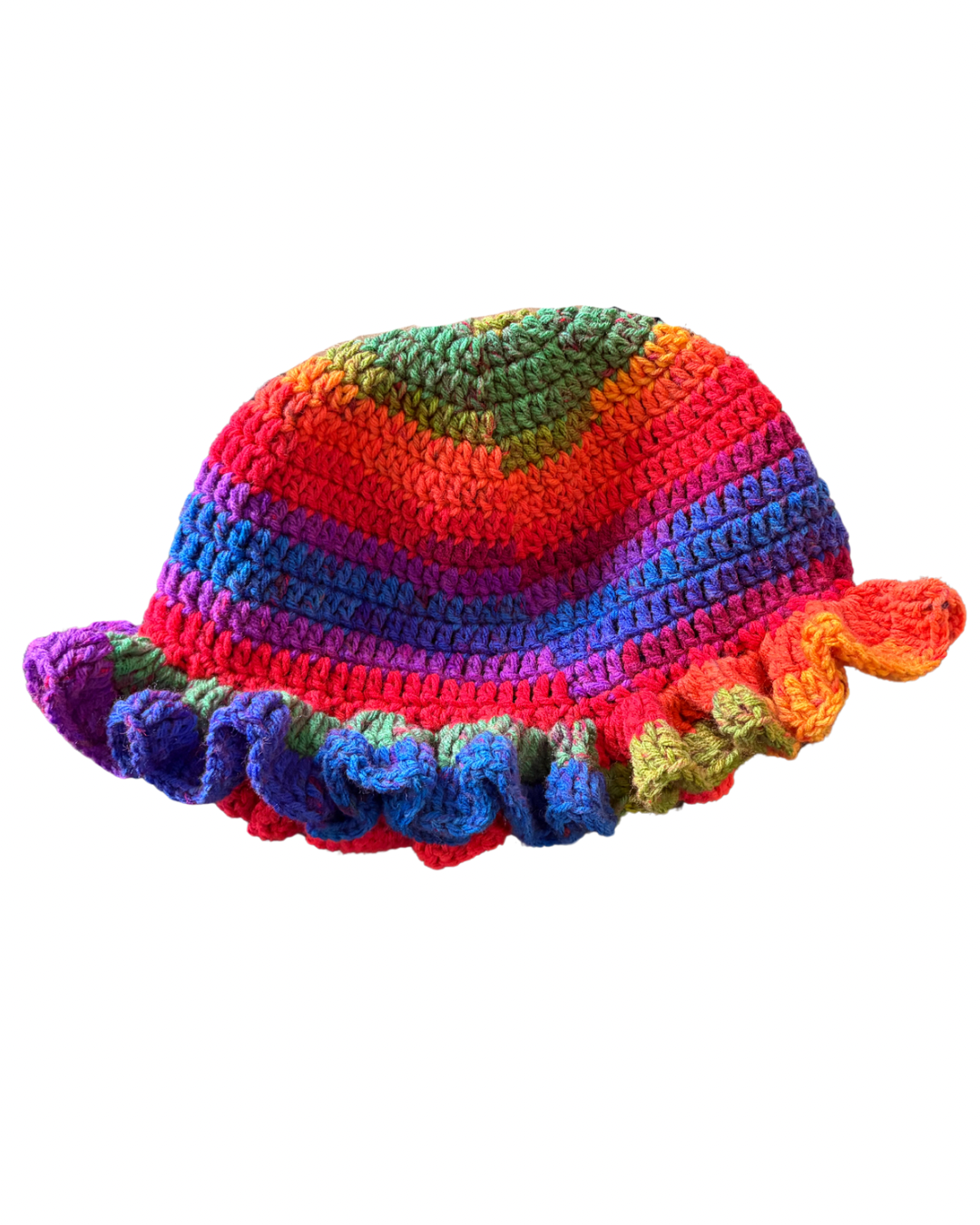 Technicolor Ruffle Hat